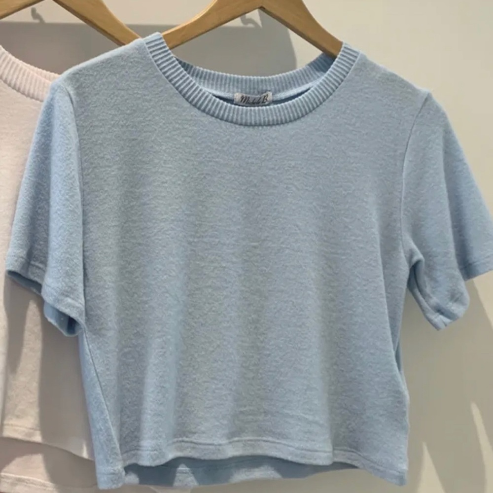 Michelle B Cotton Cozy Crop Top